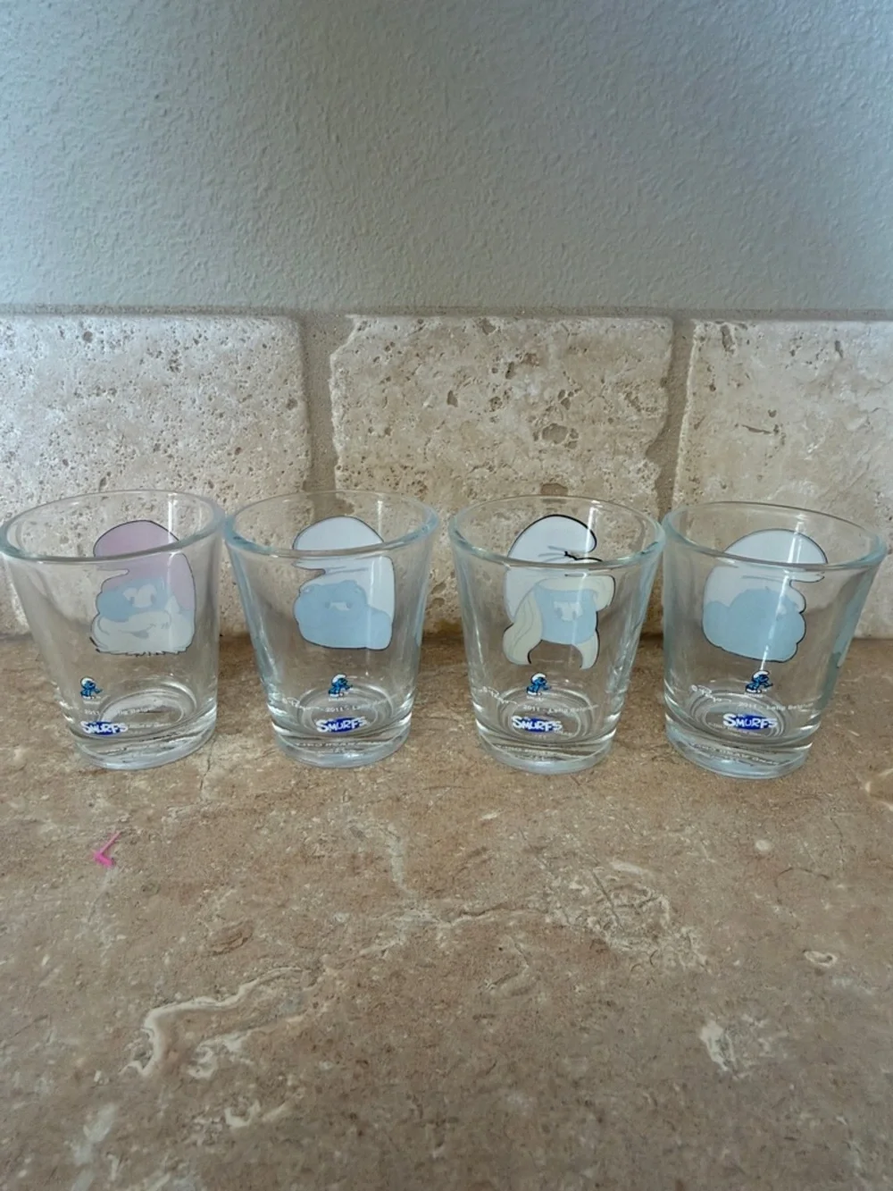 Smurf Shot Glasses 2011 NEW